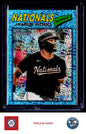 2026 Topps Heritage #295 James Wood Chrome Light Blue Sparkle Refractors