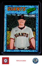2026 Topps Heritage #82 Logan Webb Chrome Light Blue Sparkle Refractors