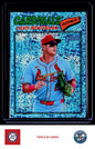 2026 Topps Heritage #198 Lars Nootbaar Chrome Light Blue Sparkle Refractors