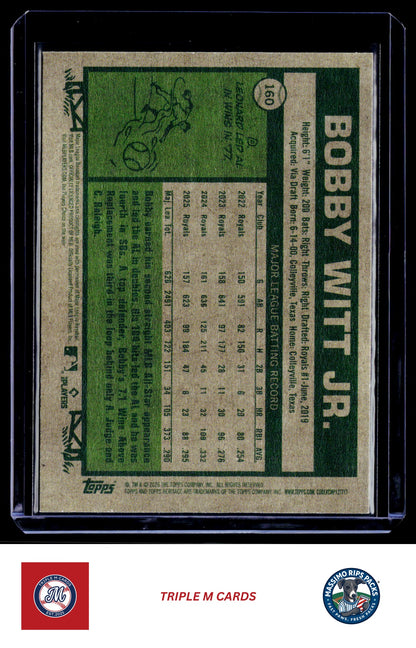 2026 Topps Heritage #160 Bobby Witt Jr.