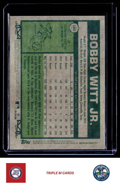 2026 Topps Heritage #160 Bobby Witt Jr.