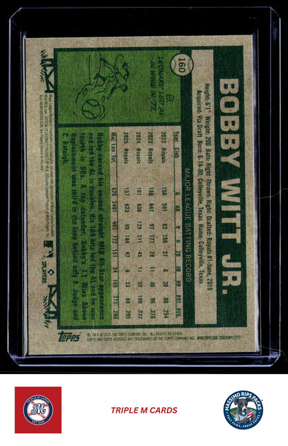 2026 Topps Heritage #160 Bobby Witt Jr.