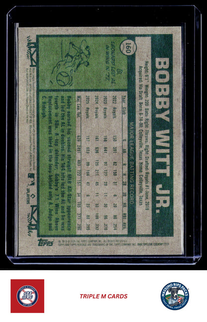 2026 Topps Heritage #160 Bobby Witt Jr.