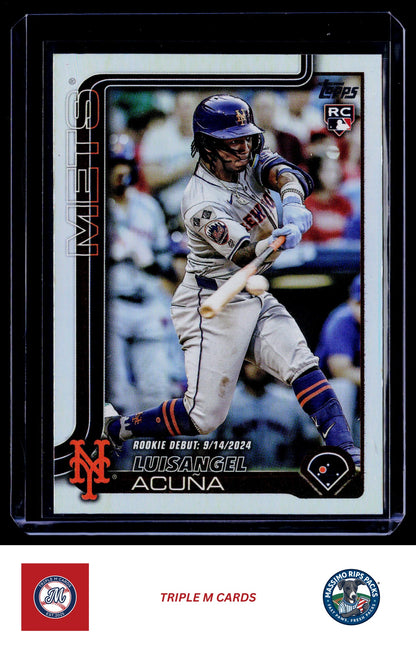 2025 Topps Update #US336 Luisangel Acuña Silver Foilboard