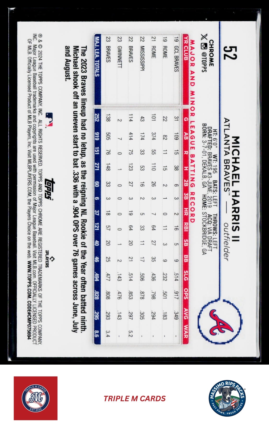 2024 Topps Chrome #52 Michael Harris II