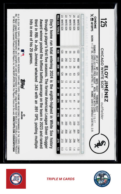 2024 Topps Chrome #125 Eloy Jiménez