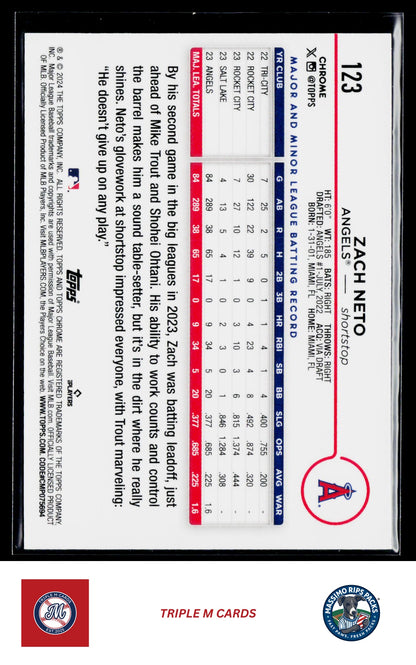 2024 Topps Chrome #123 Zach Neto