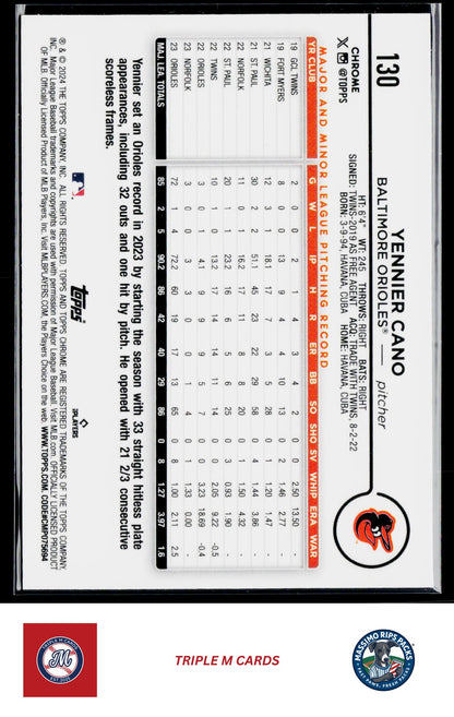 2024 Topps Chrome #130 Yennier Cano