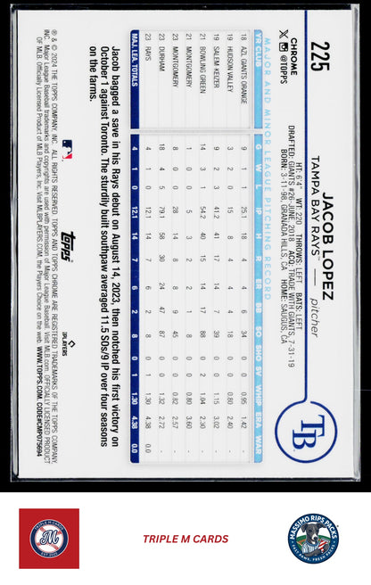 2024 Topps Chrome #225 Jacob Lopez