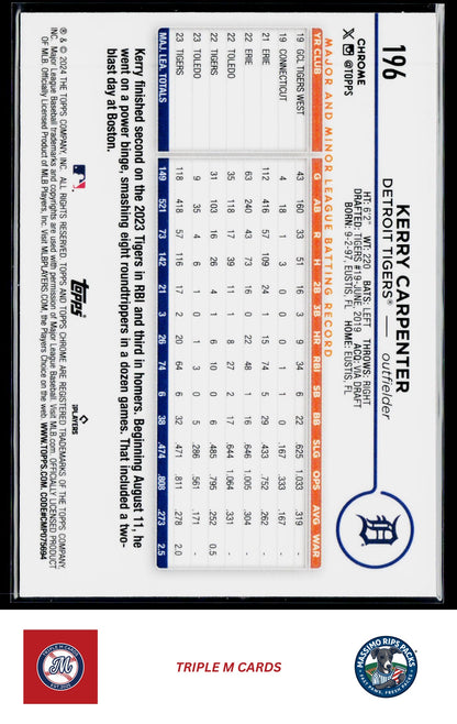 2024 Topps Chrome #196 Kerry Carpenter