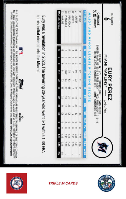 2024 Topps Chrome #6 Eury Pérez