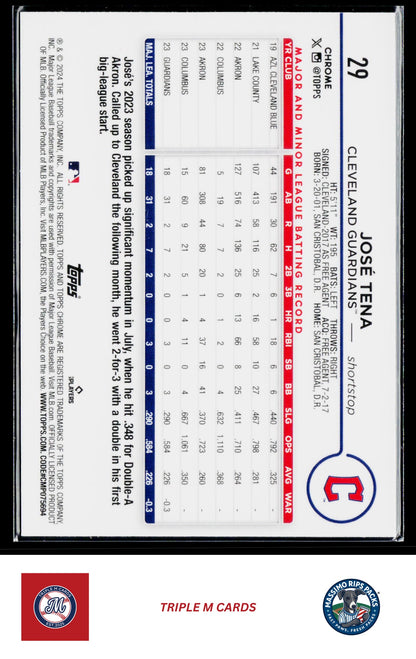 2024 Topps Chrome #29 José Tena