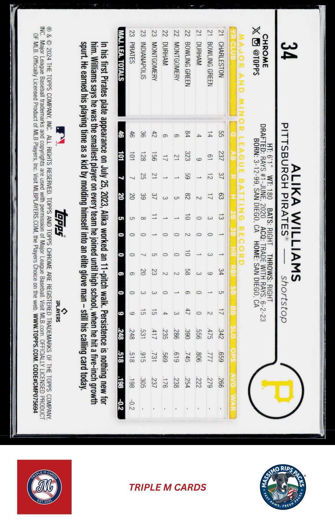 2024 Topps Chrome #34 Alika Williams