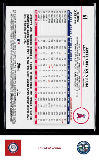 2024 Topps Chrome #61 Anthony Rendon
