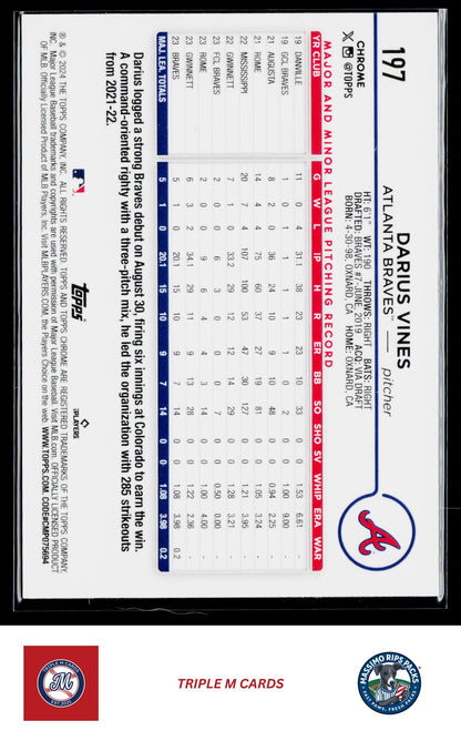 2024 Topps Chrome #197 Darius Vines