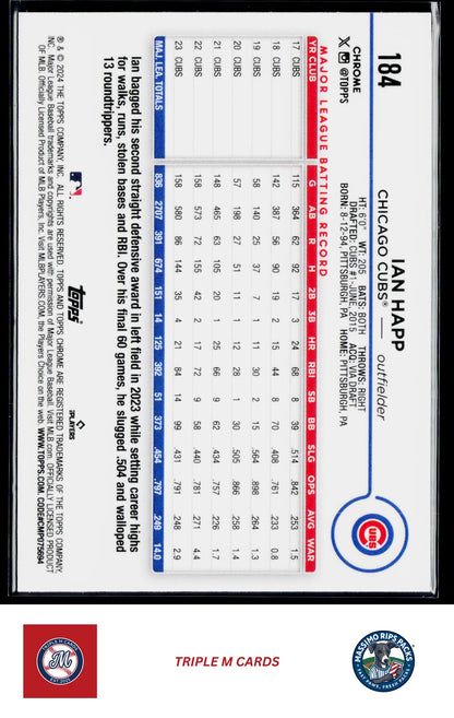 2024 Topps Chrome #184 Ian Happ