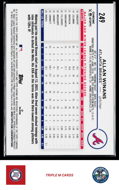 2024 Topps Chrome #249 Allan Winans