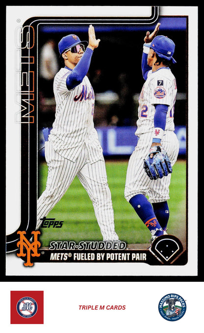 2025 Topps Update #US260 Star-Studded (Francisco Lindor / Juan Soto)