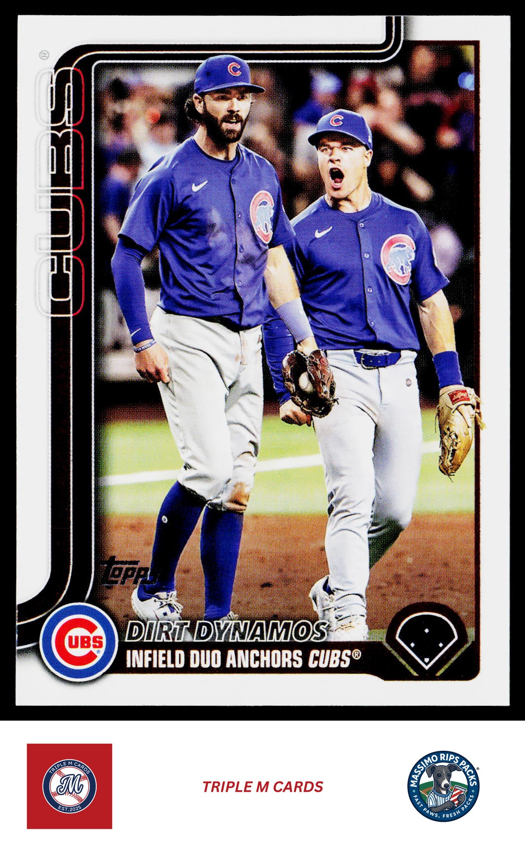 2025 Topps Update #US309 Dirt Dynamos (Dansby Swanson / Matt Shaw)