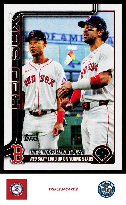 2025 Topps Update #US241 Beantown Boys (Marcelo Mayer / Kristian Campbell)