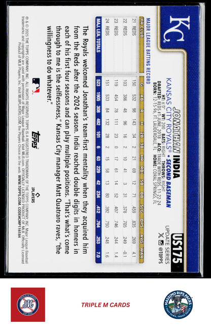 2025 Topps Update #US175 Jonathan India Holo Foil