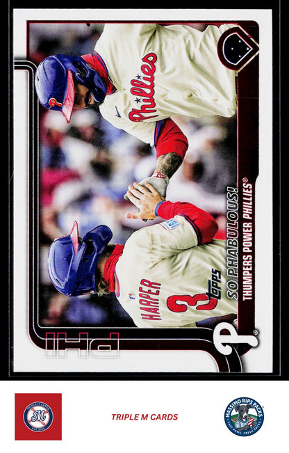 2025 Topps Update #US107 So Phabulous! (Bryce Harper / Nick Castellanos)