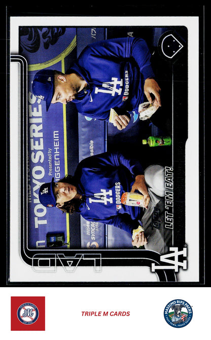2025 Topps Update #US119 Let 'Em Eat! (Blake Snell / Tyler Glasnow)