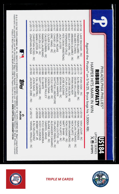 2025 Topps Update #US184 Ribbie Royalty