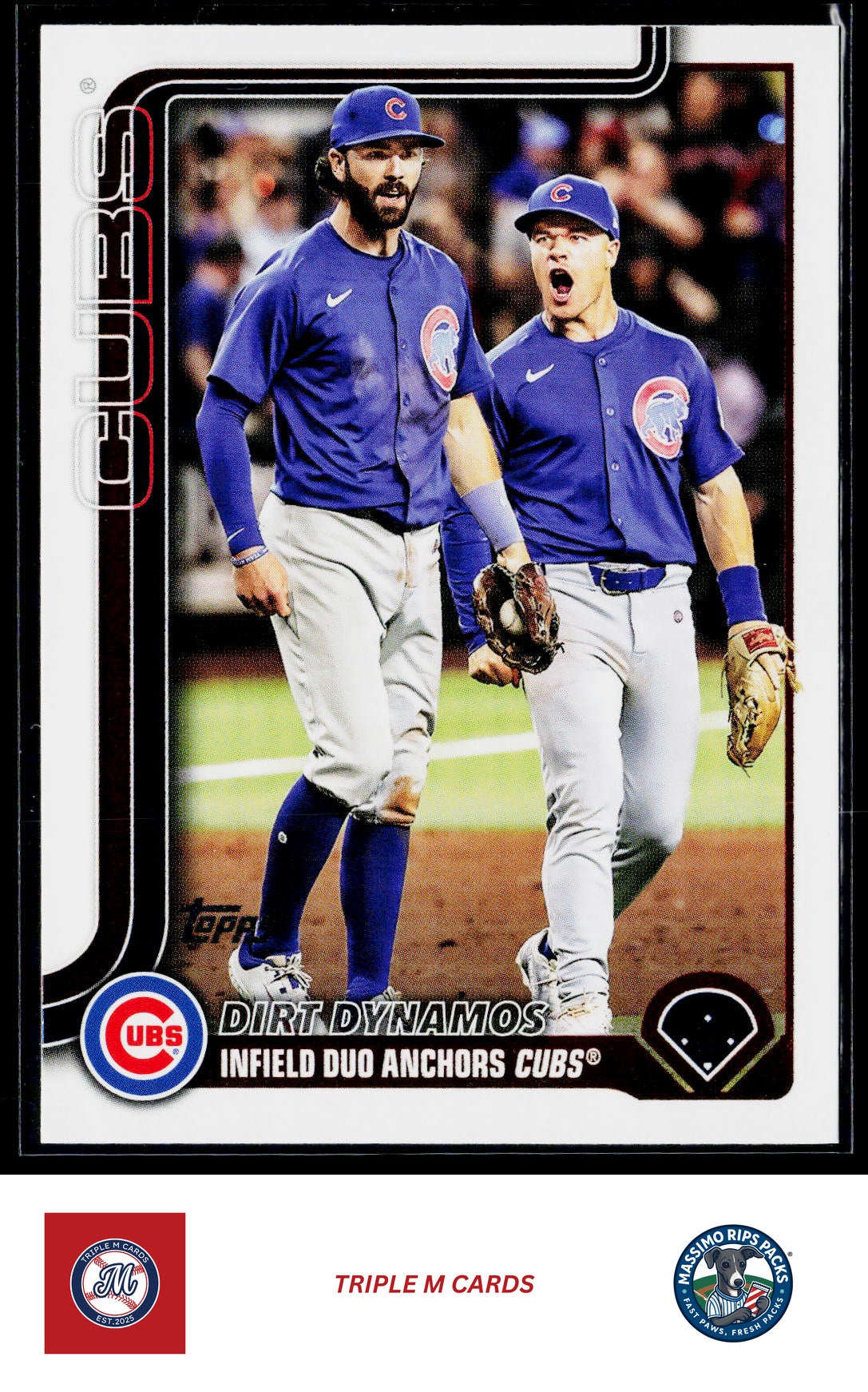 2025 Topps Update #US309 Dirt Dynamos (Dansby Swanson / Matt Shaw)