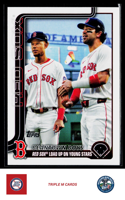 2025 Topps Update #US241 Beantown Boys (Marcelo Mayer / Kristian Campbell)