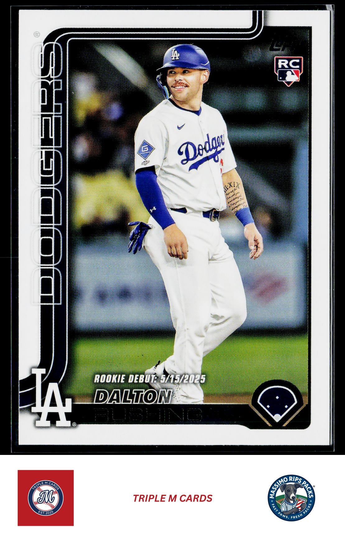 2025 Topps Update #US256 Dalton Rushing