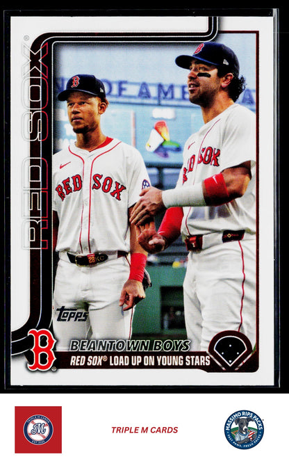 2025 Topps Update #US241 Beantown Boys (Marcelo Mayer / Kristian Campbell)