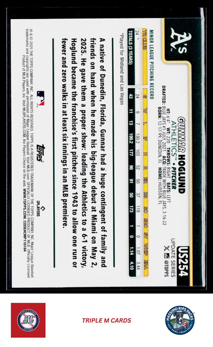 2025 Topps Update #US254 Gunnar Hoglund