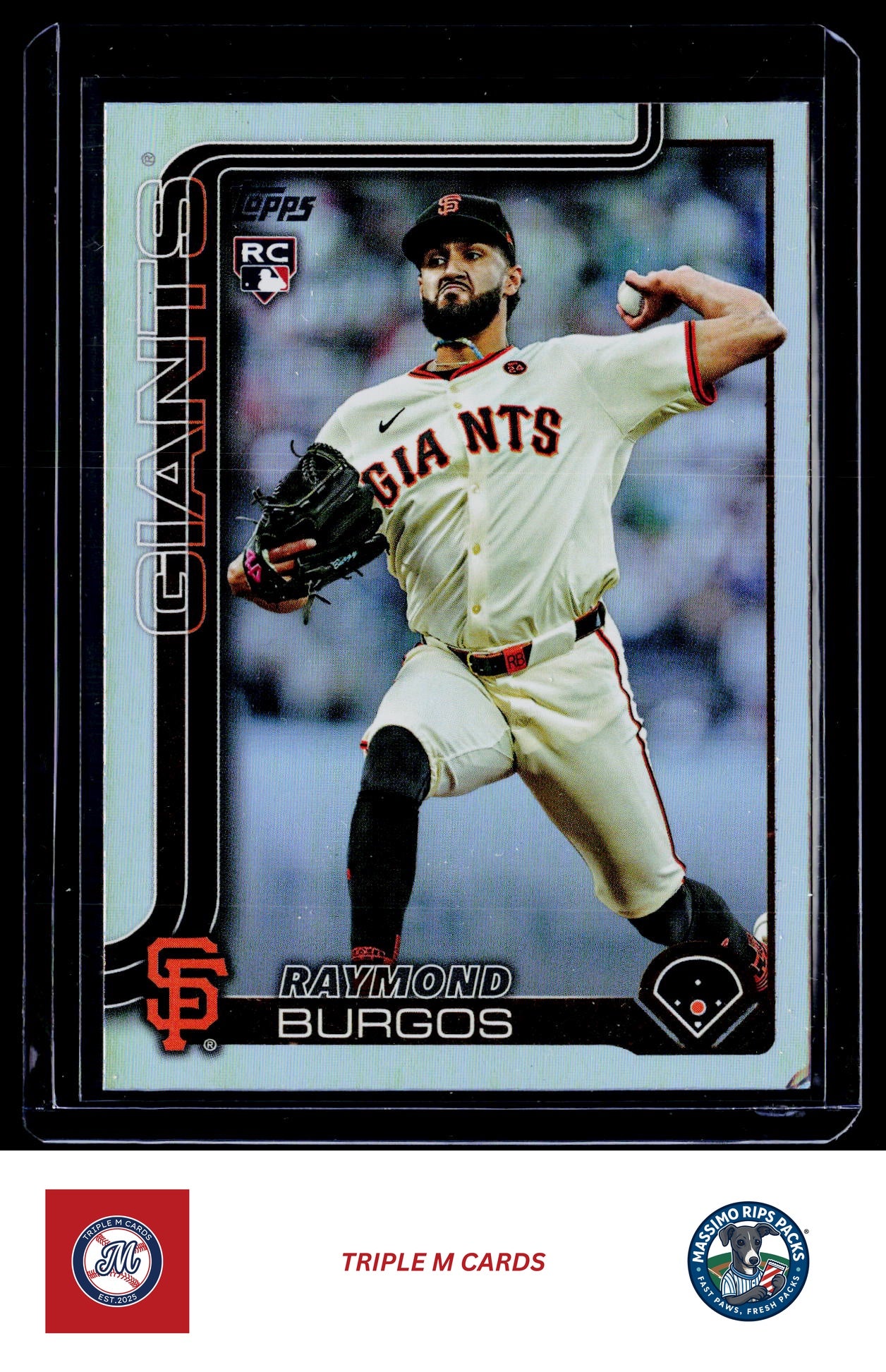 2025 Topps Update #US115 Raymond Burgos Holo Foil