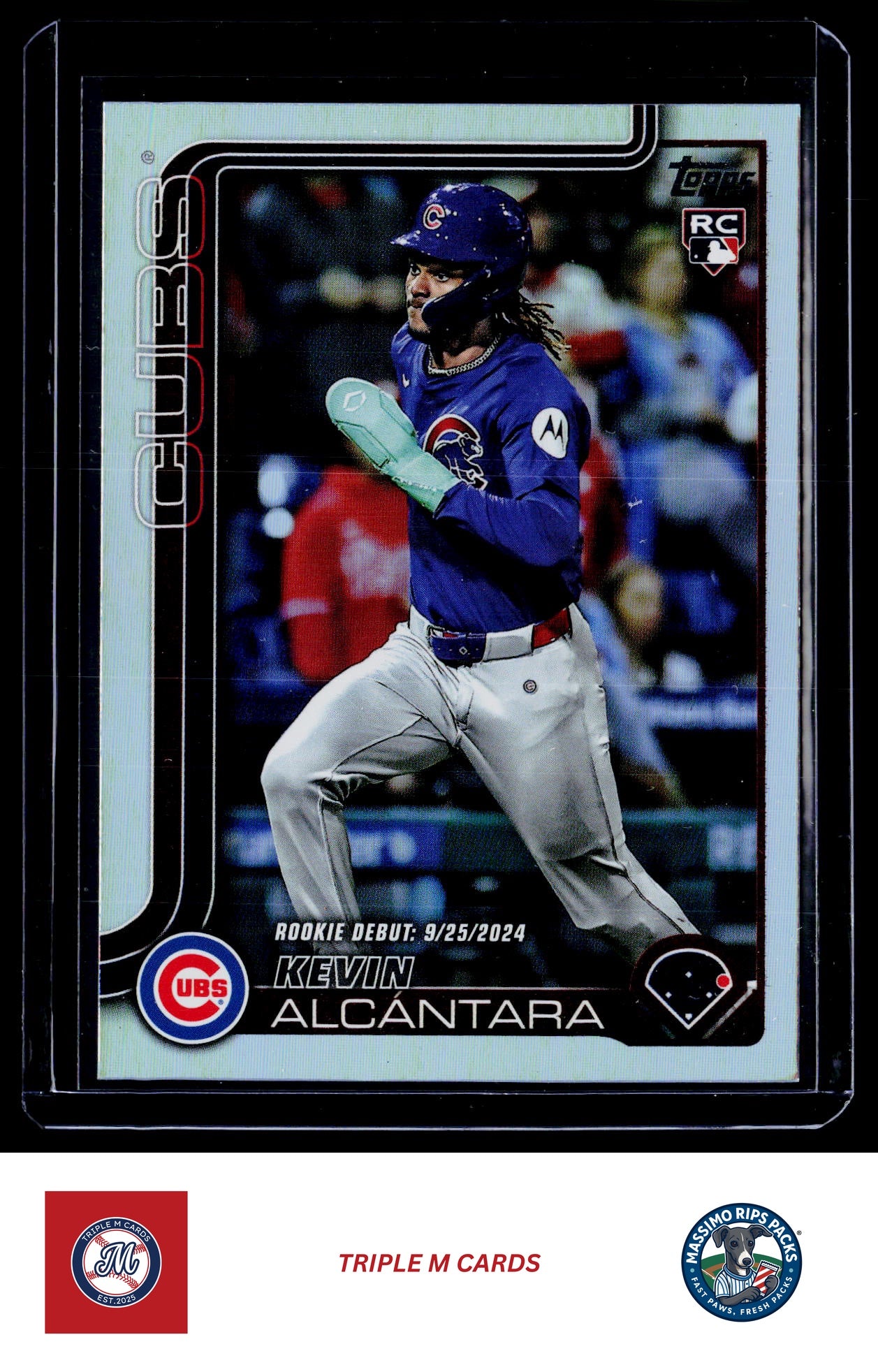 2025 Topps Update #US128 Kevin Alcántara Holo Foil