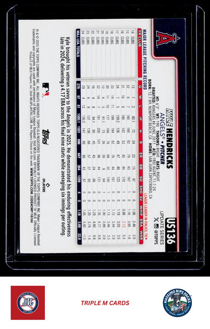 2025 Topps Update #US136 Kyle Hendricks Holo Foil