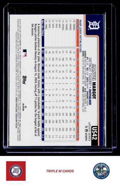 2025 Topps Update #US42 Manuel Margot Sandglitter