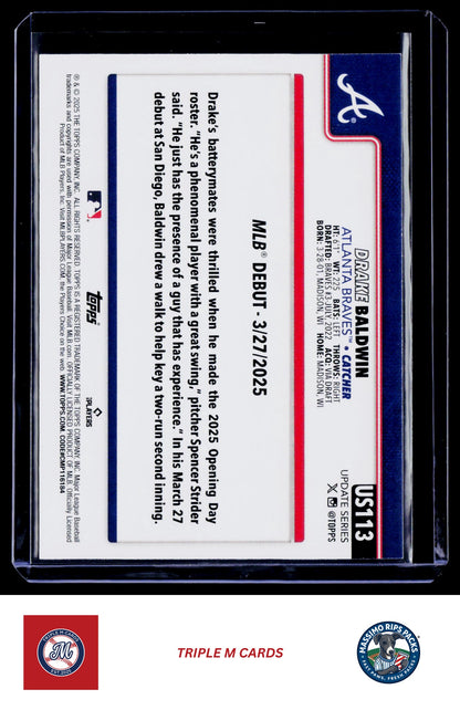 2025 Topps Update #US113 Drake Baldwin