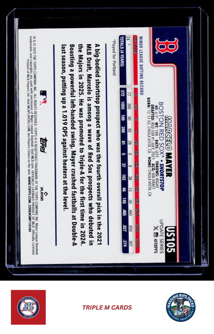 2025 Topps Update #US105 Marcelo Mayer