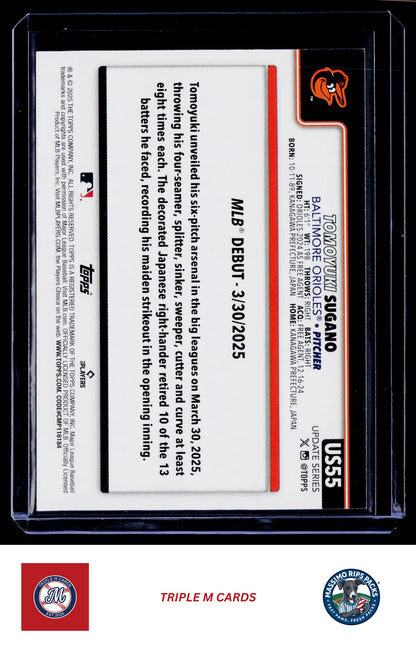 2025 Topps Update #US55 Tomoyuki Sugano