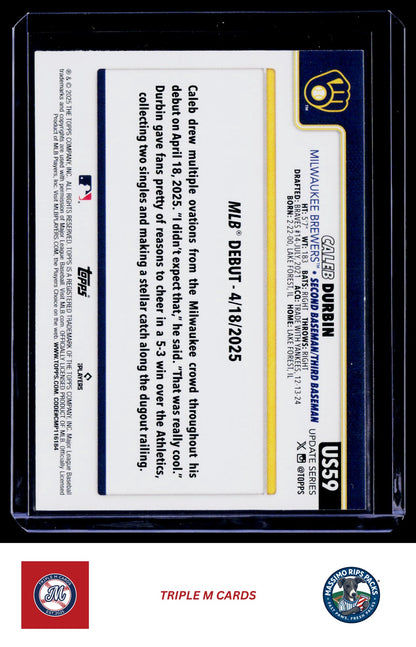 2025 Topps Update #US59 Caleb Durbin