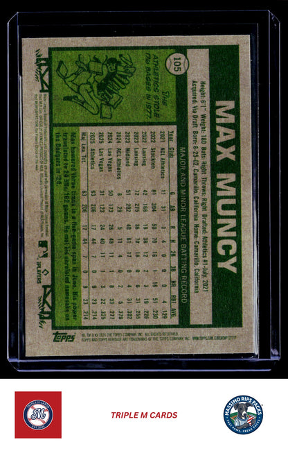 2026 Topps Heritage #105 Max Muncy Red