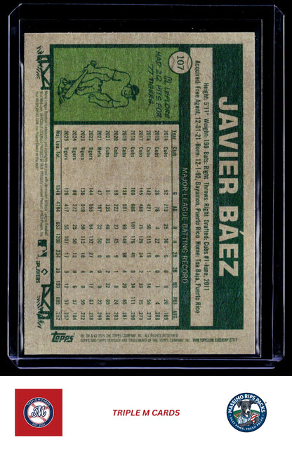 2026 Topps Heritage #107 Javier Báez