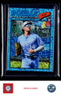 2026 Topps Heritage #136 Jac Caglianone Chrome Light Blue Sparkle Refractors