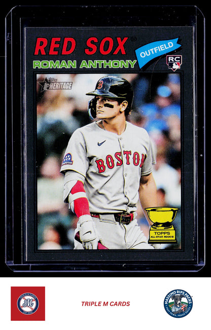 2026 Topps Heritage #86 Roman Anthony Dark Gray