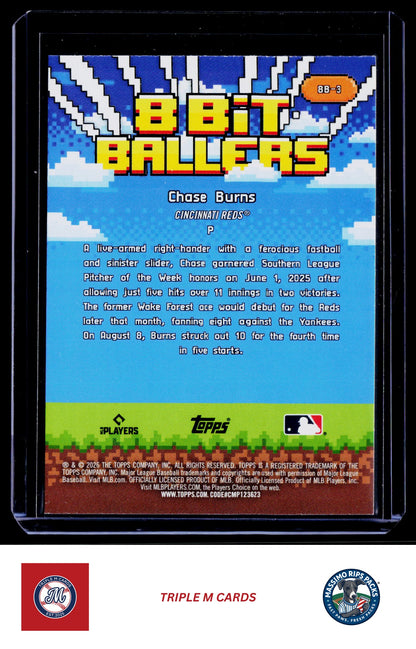 2026 Topps #8B-3 Chase Burns 8 Bit Ballers