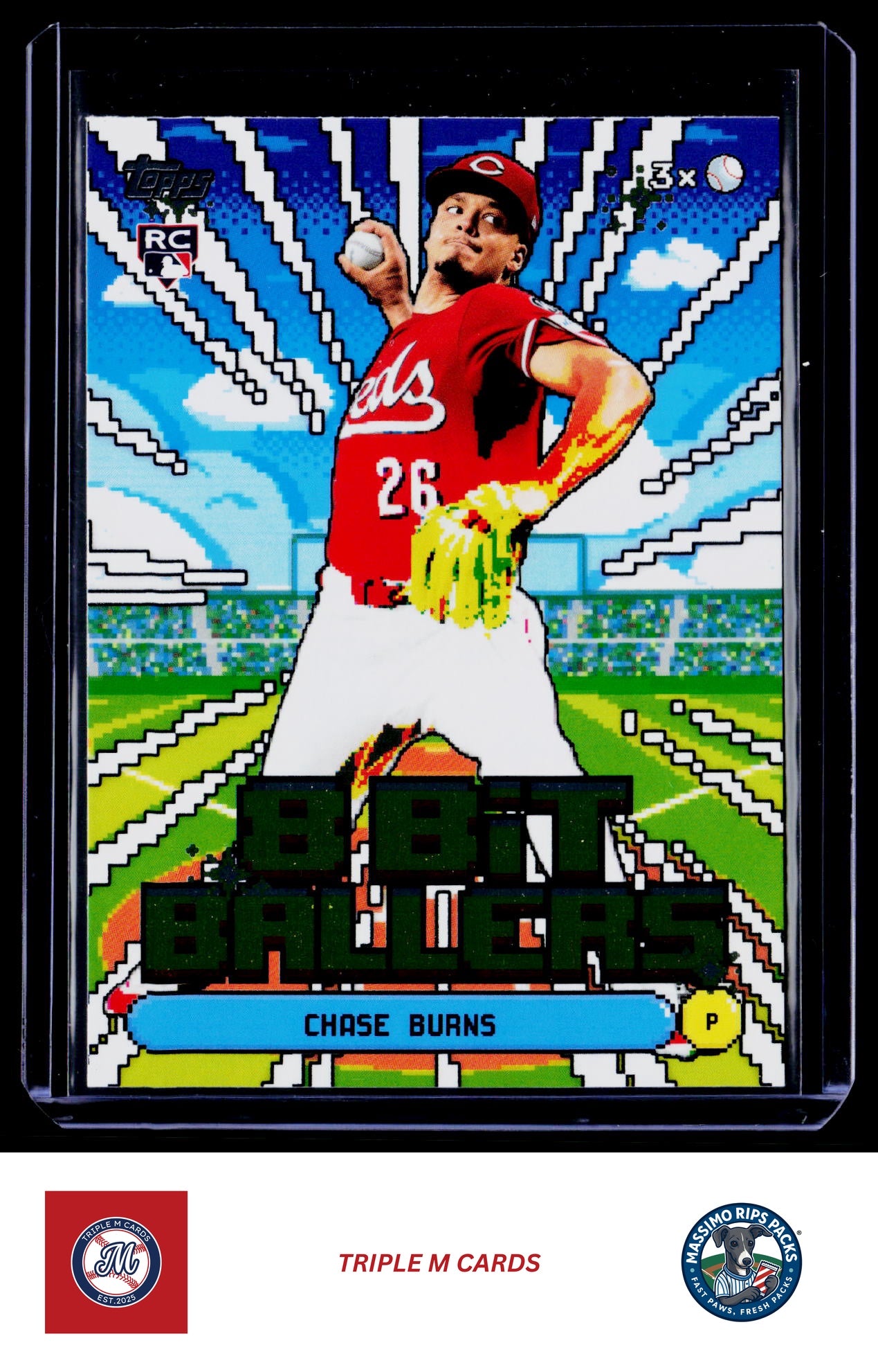 2026 Topps #8B-3 Chase Burns 8 Bit Ballers