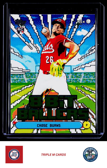 2026 Topps #8B-3 Chase Burns 8 Bit Ballers