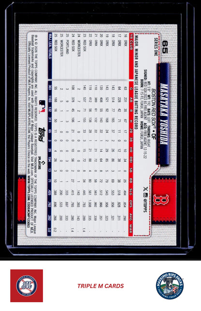2026 Topps #65 Masataka Yoshida Holo Foil