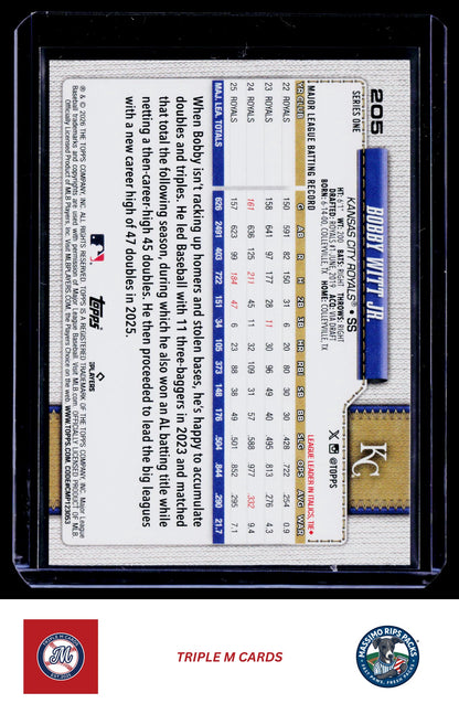 2026 Topps #205 Bobby Witt Jr.